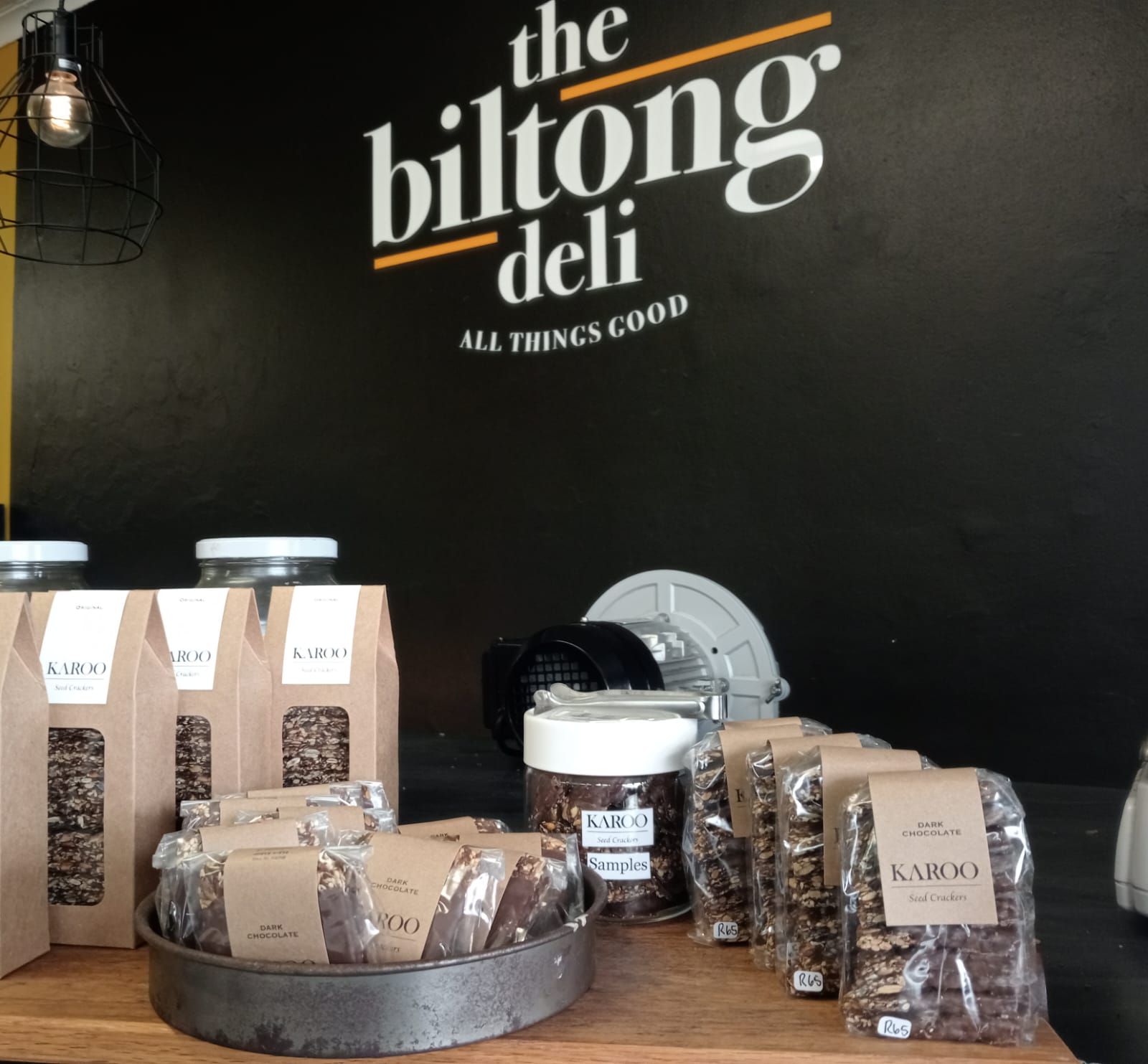 The Biltong Deli shelves
